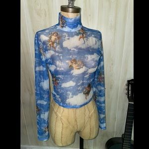 Ángel in Clouds inspired Long Sleeve Shirt
